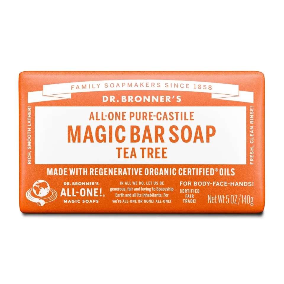 Dr. Bronner's Tea Tree sæbebar 5 oz til badet