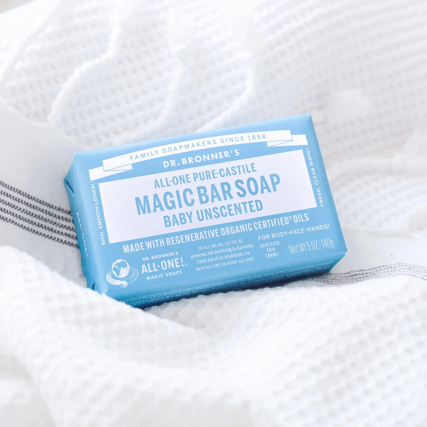Dr. Bronner's Magic Bar Soap fast sæbe 6-pak blandede dufte