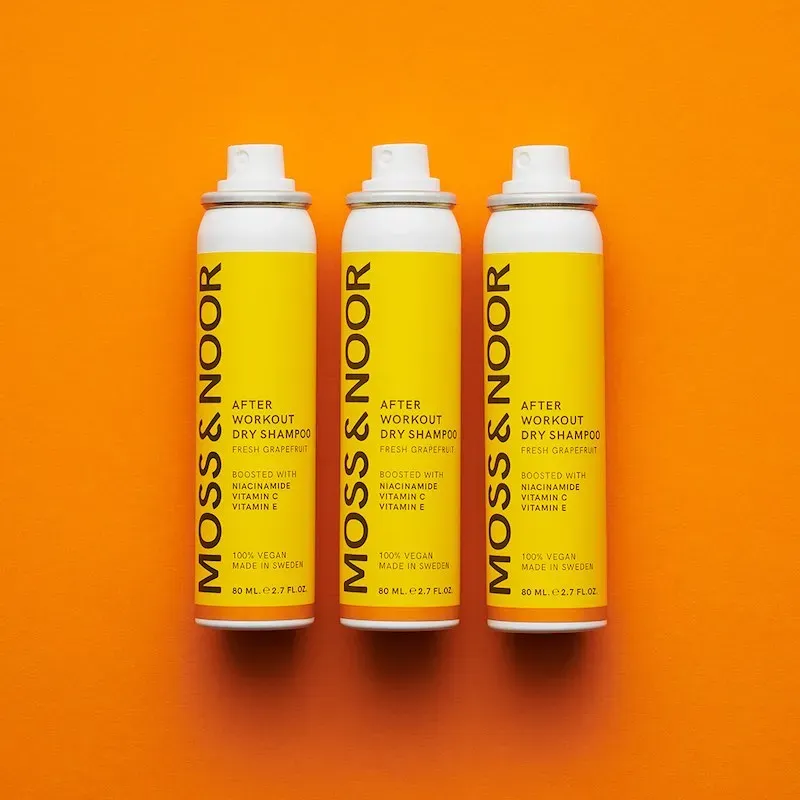 Moss Noor After Workout Dry Shampoo tørshampoo Grapefruit 3x80 ml