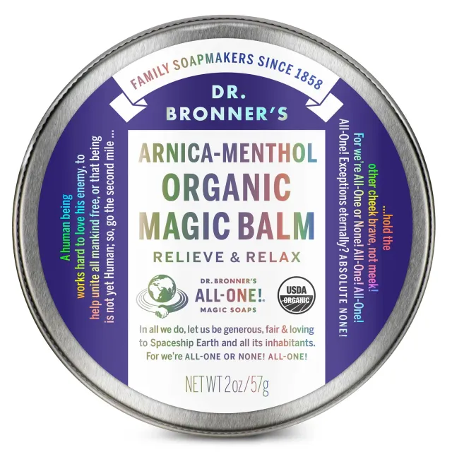 Dr. Bronner's Arnica-Menthol balm 2 oz muskel