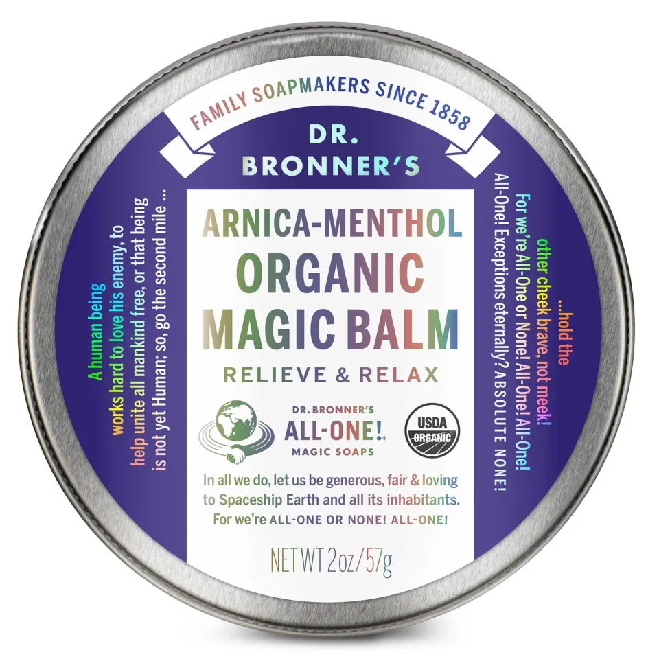 Dr. Bronner's Arnica-Menthol balm 2 oz muskel