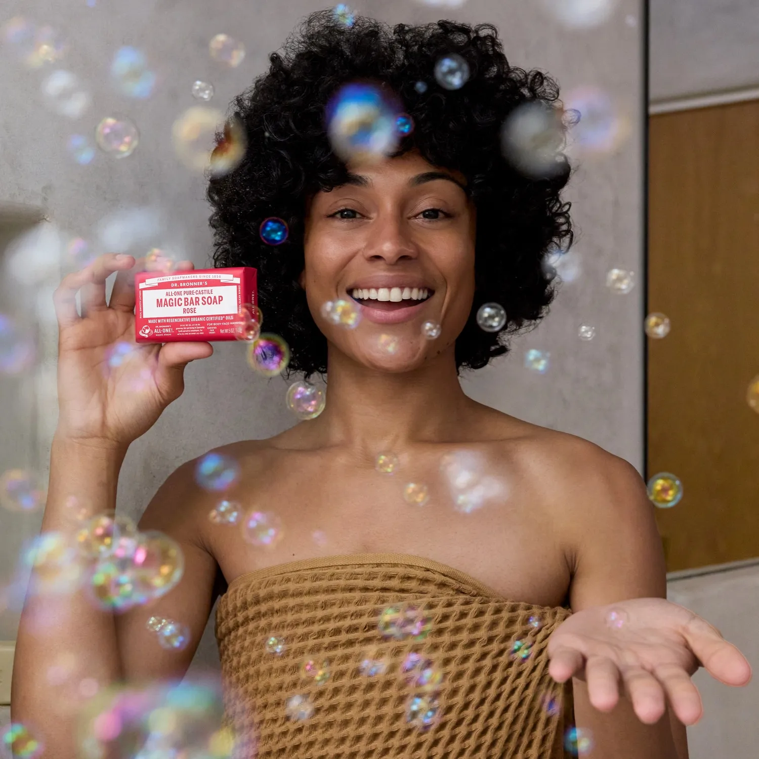 Dr. Bronner's Rose sæbebar 5 oz blomsterduft