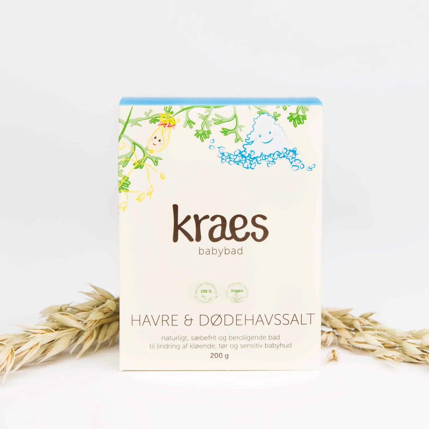 Kraes Babybad Havre Dødehavssalt sæbefrit