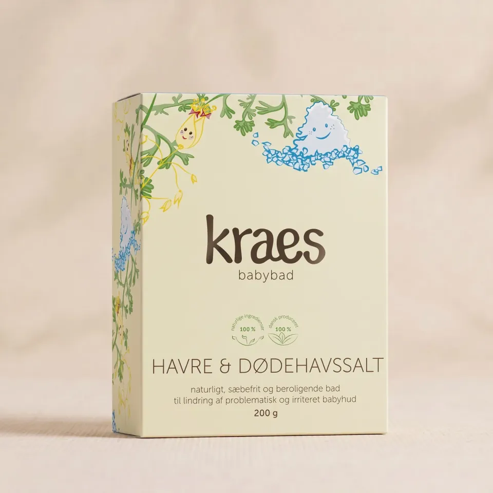 Kraes Babybad Havre Dødehavssalt sæbefrit