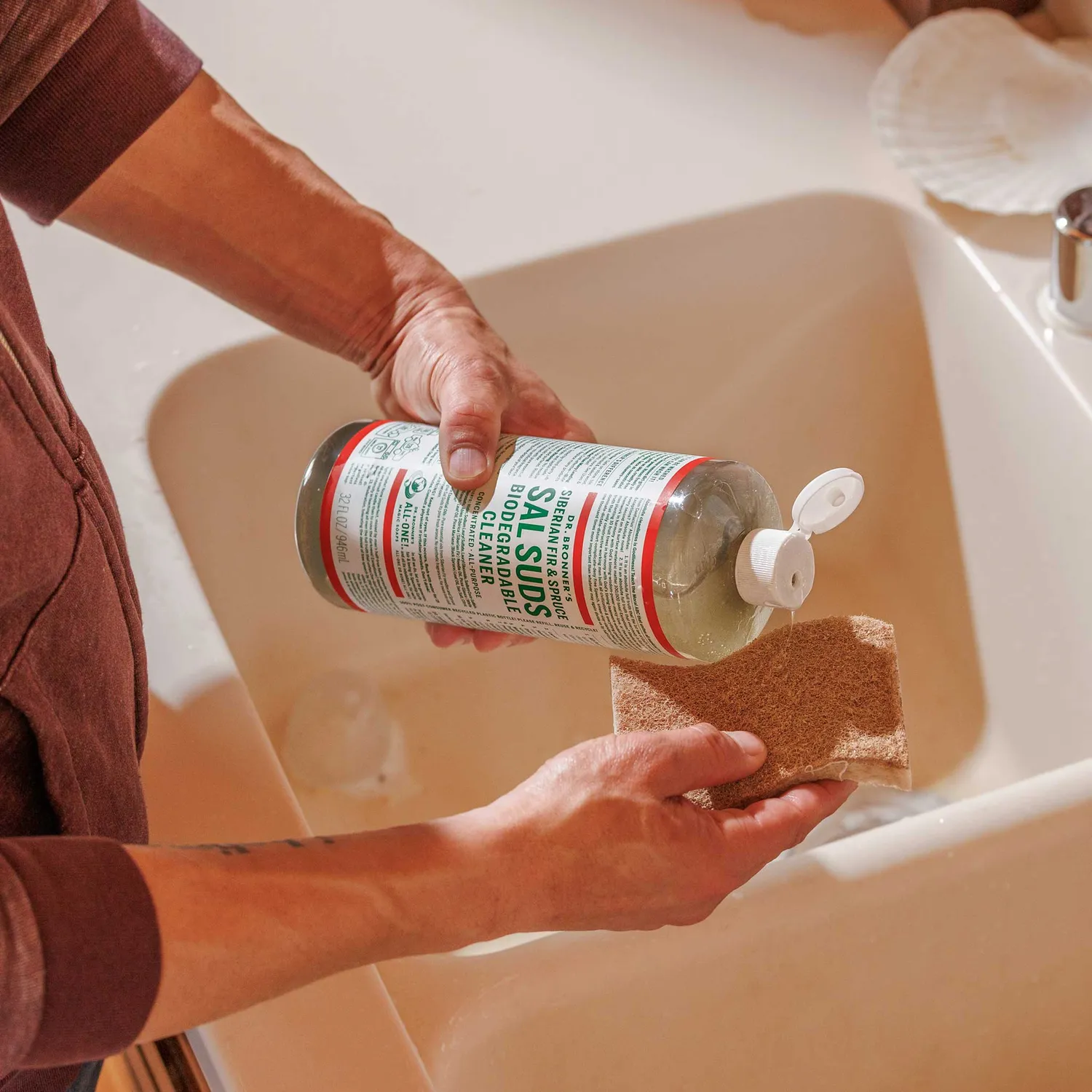 Dr. Bronner's Sal Suds rengøringsmiddel 16 oz gran