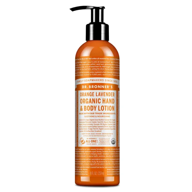 Dr. Bronner's Orange Lavender lotion 8 oz mild