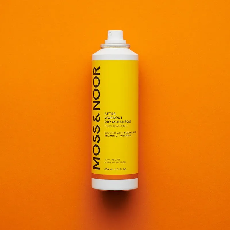 Moss Noor After Workout sæt tørshampoo deo shower gel grapefruit