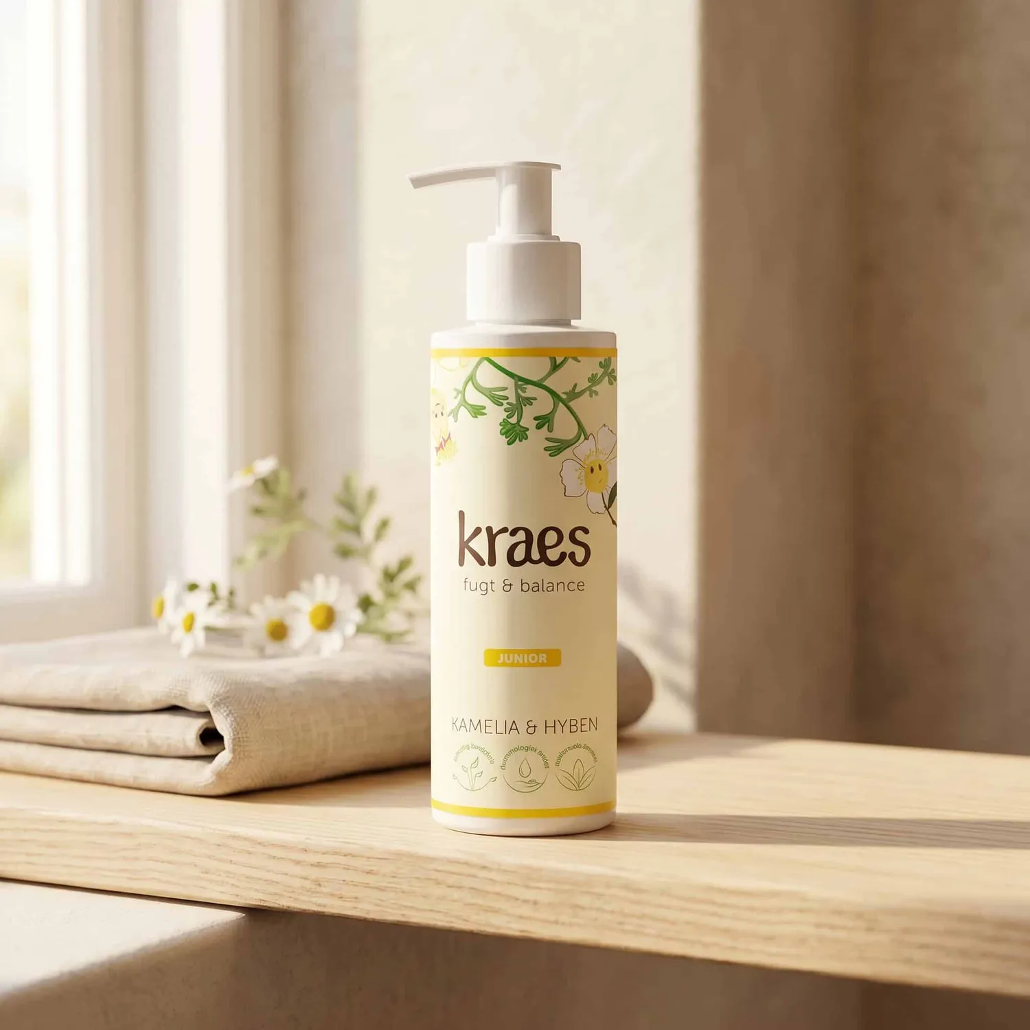 KRAES BabyBad Fugt Balance bodylotion 200 ml mild