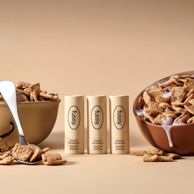 Fussy Cereal Milk mini deodorant 3-pak sød