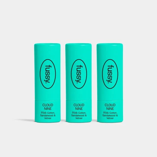 Fussy Cloud Nine Mini Deodorant 3x15g Frisk Duft