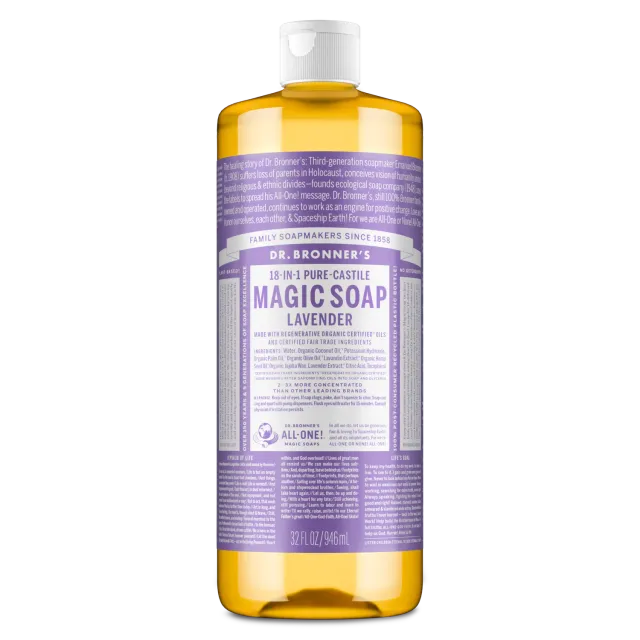 Dr. Bronner's Lavender Pure-Castile flydende sæbe 237 ml mild