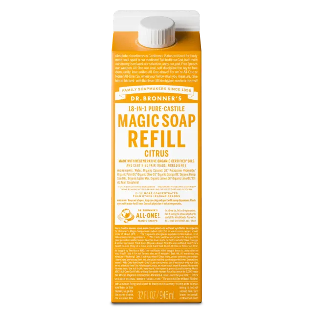 Dr. Bronner's Pure-Castile Magic Soap sæbe 32 oz citrus