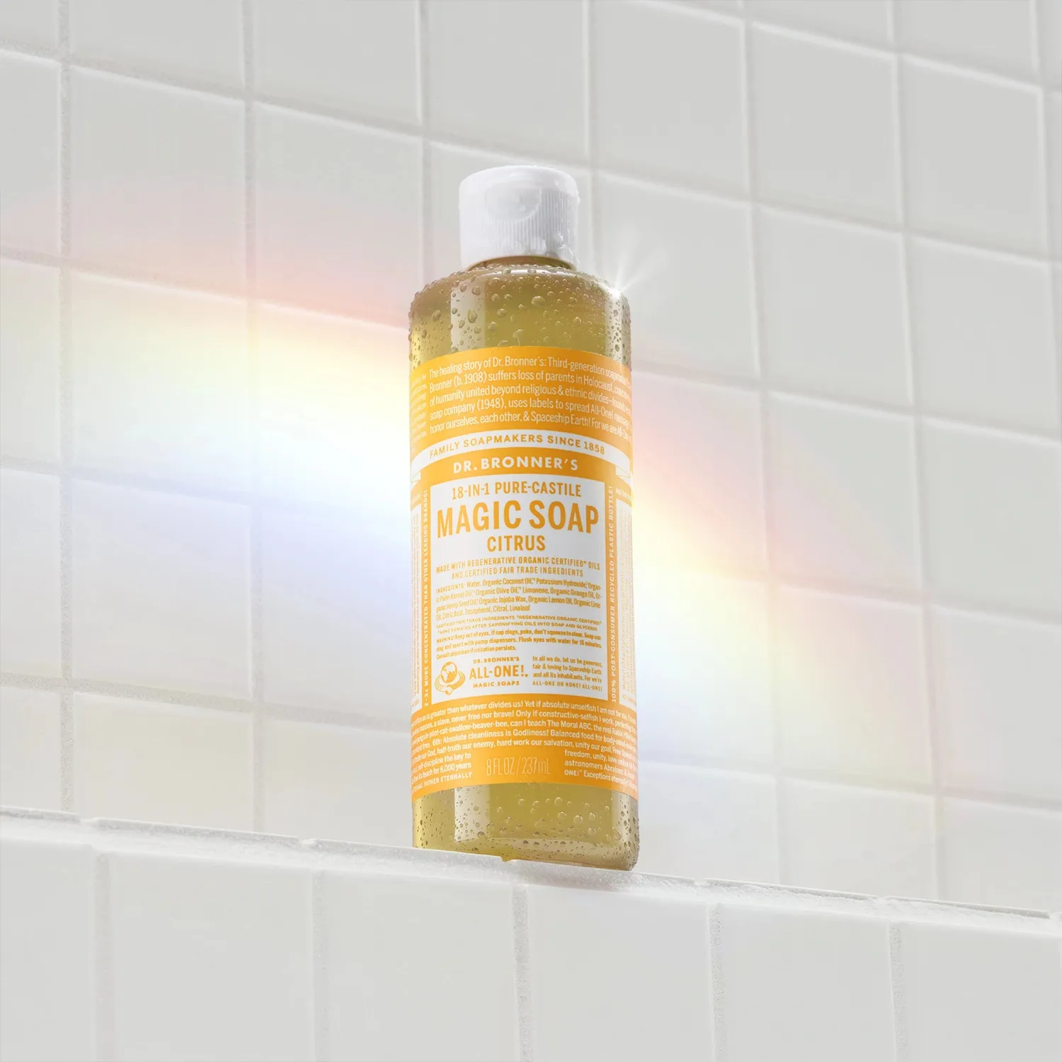 Dr. Bronner's Pure-Castile Citrus flydende sæbe 32 oz frisk