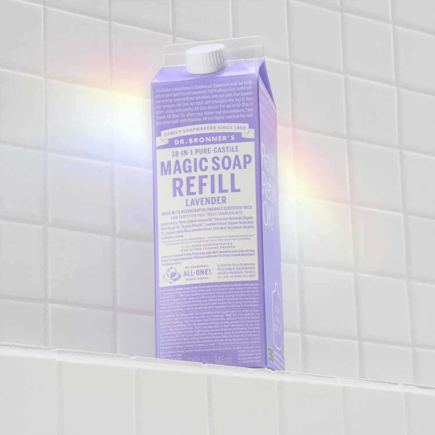 Dr. Bronner's Pure-Castile Magic Soap flydende sæbe 32 oz lavendel