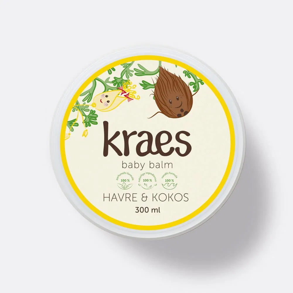 KRAES Baby Balm fedtcreme 300 ml til tør hud