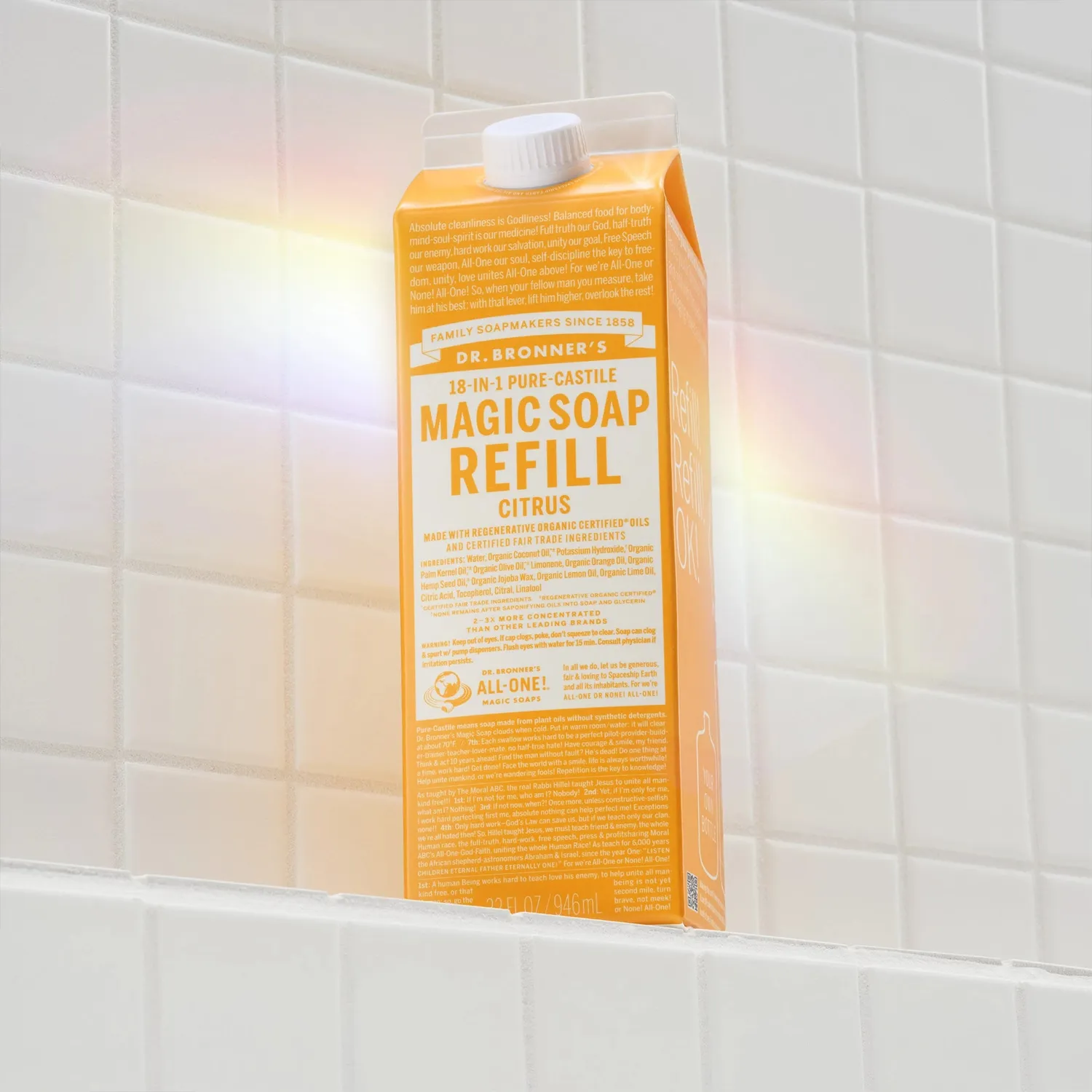 Dr. Bronner's Pure-Castile Magic Soap sæbe 32 oz citrus
