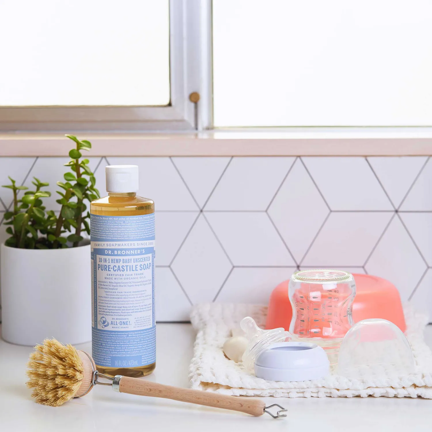 Dr. Bronner's Baby Unscented gavesæt pleje uden duft
