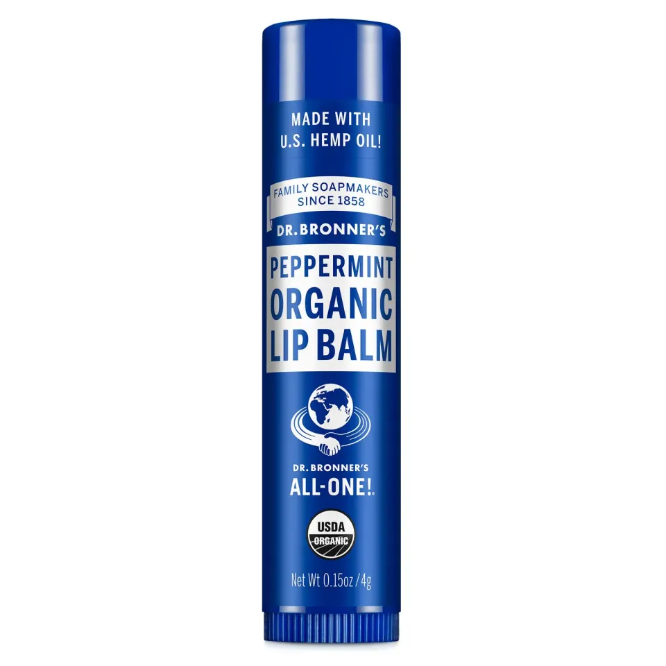 Dr. Bronner's Peppermint læbepomade 4 g kølende