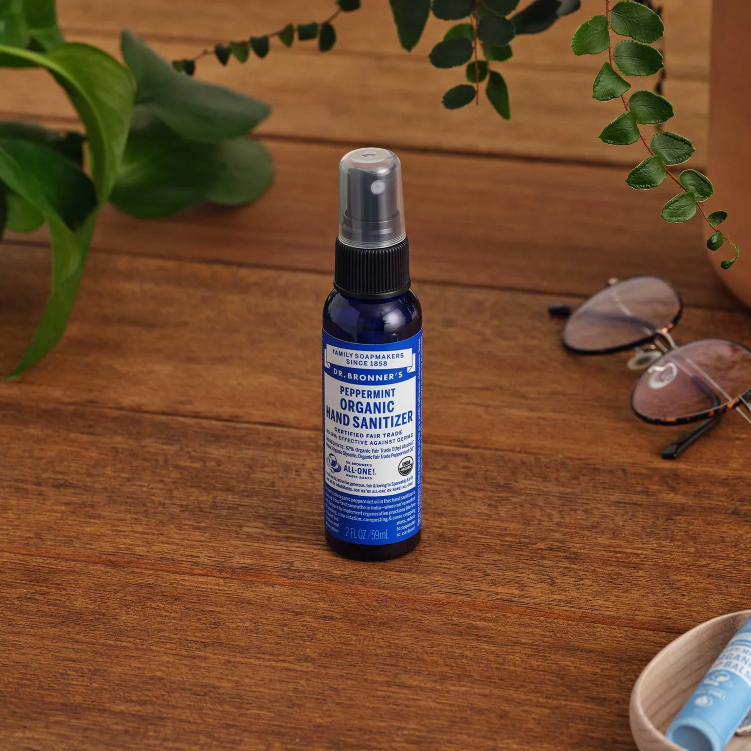 Dr. Bronner's Peppermint håndsprit 2-pak med mynte