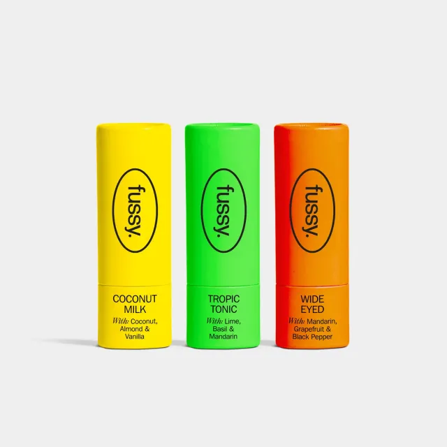 Fussy Tropical Citrus Trio deodorant 3-pak frisk duft