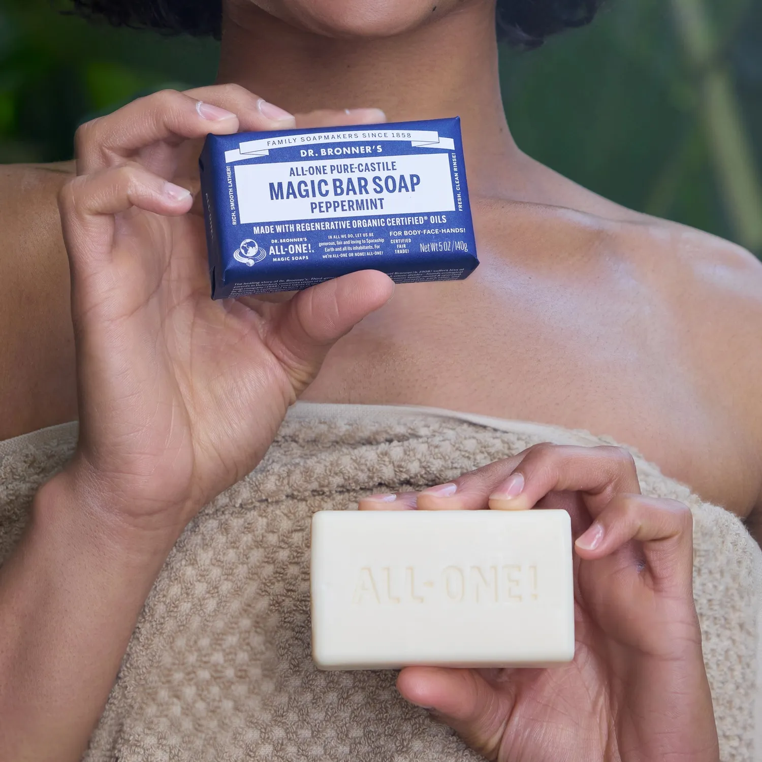 Dr. Bronner's Magic Bar Soap fast sæbe 6-pak blandede dufte