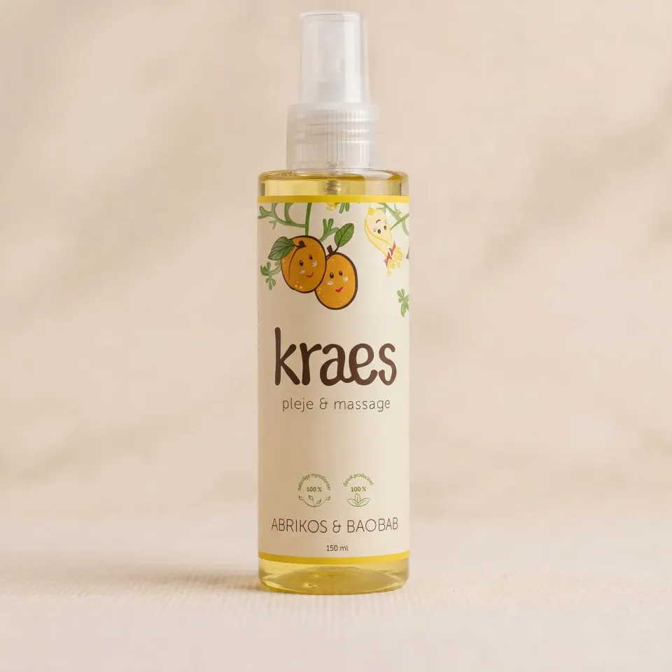 KRAES BabyBad Pleje Massage olie 150 ml mild