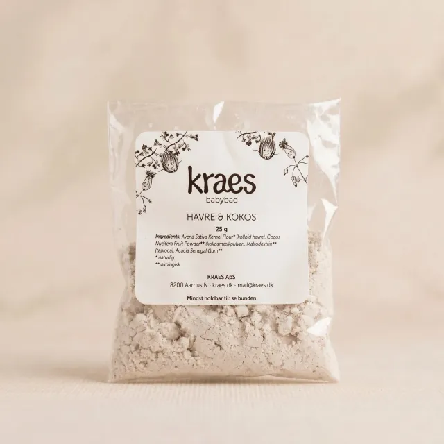 KRAES BabyBad Havre Kokos babybad 25 g mild