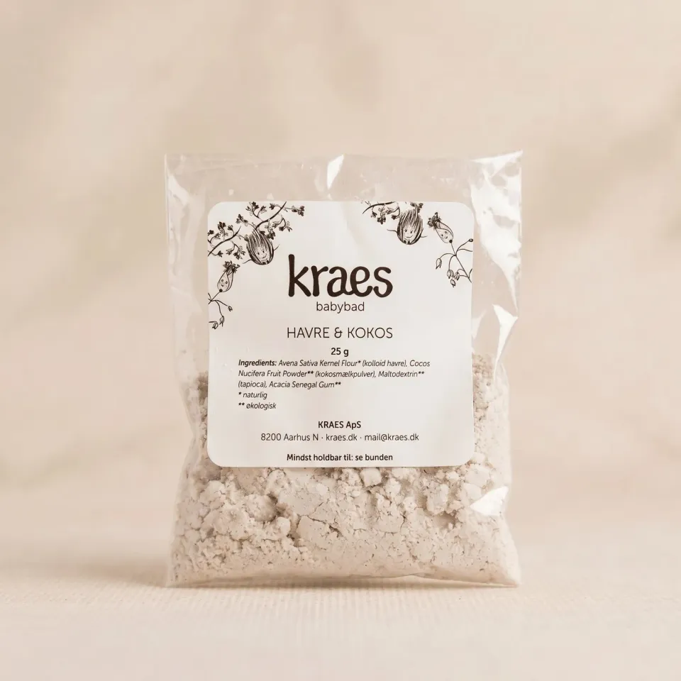 KRAES BabyBad Havre Kokos babybad 25 g mild
