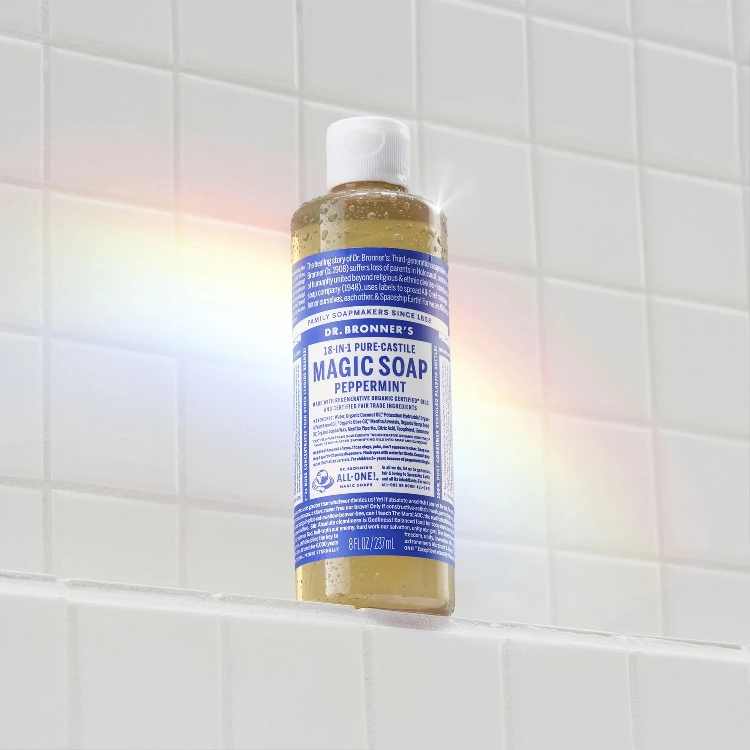 Dr. Bronner's Peppermint sæbesæt bundle med frisk duft