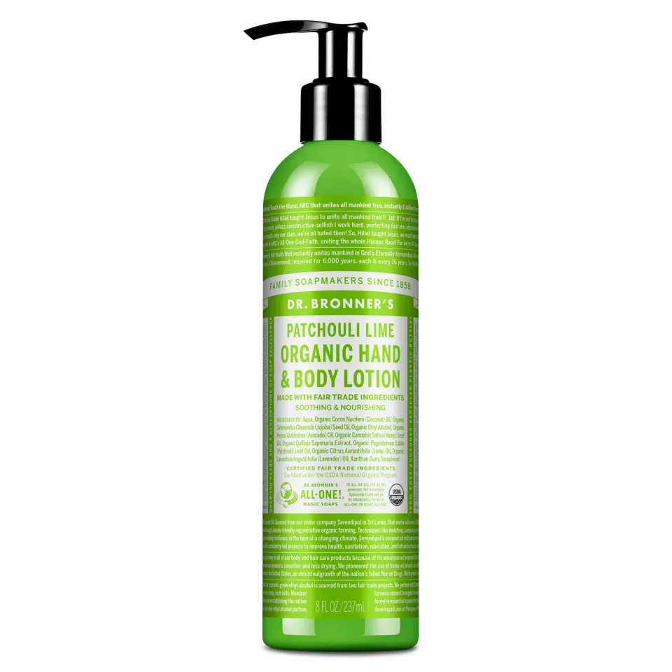 Dr. Bronner's Organic Lotions lotion 8 oz patchouli lime