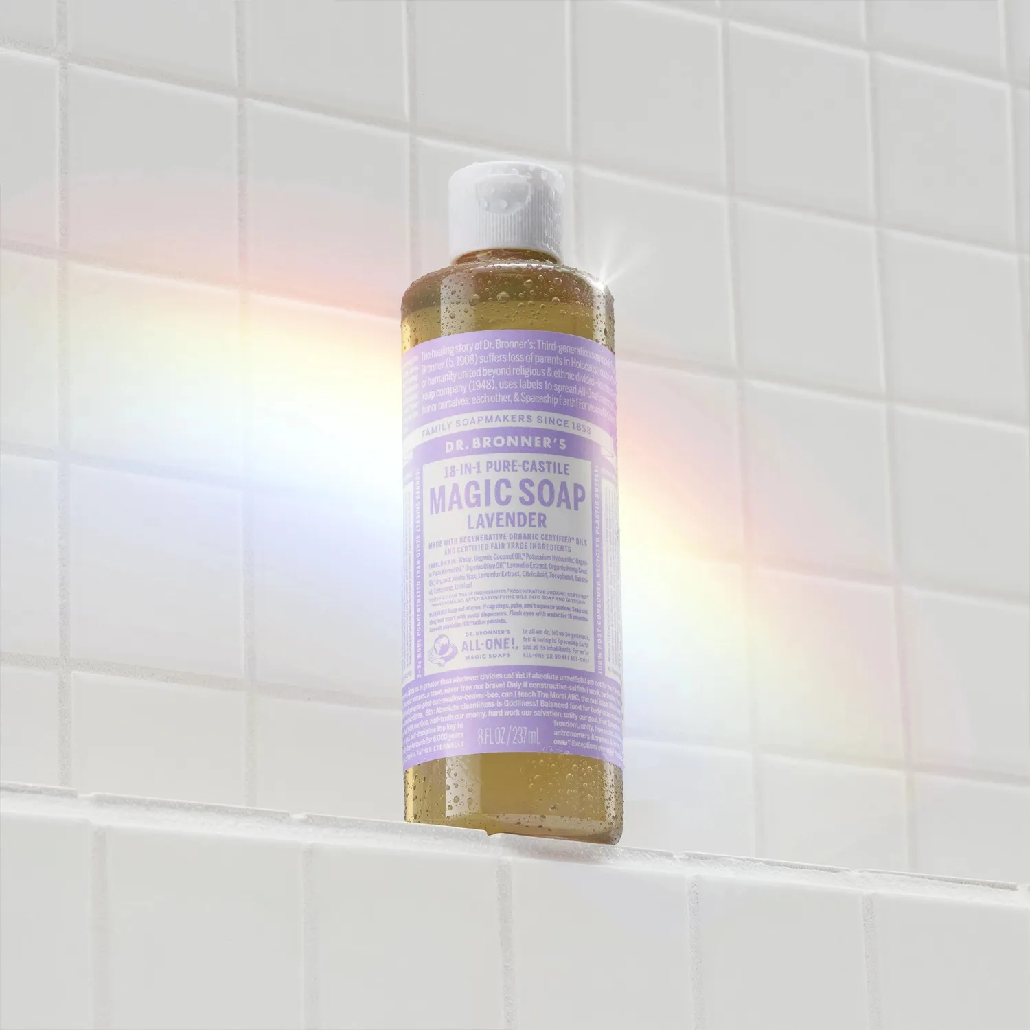 Dr. Bronner's Lavender Pure-Castile flydende sæbe 237 ml mild
