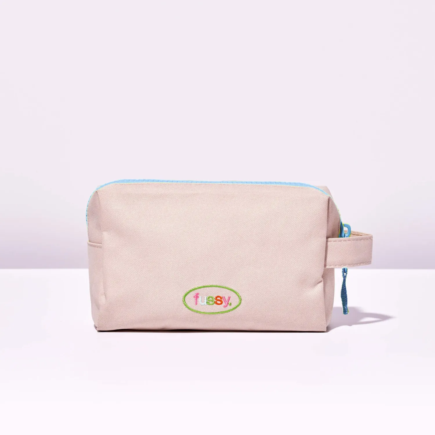 Fussy Recycled Washbag toilettaske neon beige genbrug