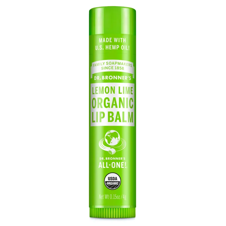 Dr. Bronner's Lemon Lime læbepomade 0.15 oz frisk