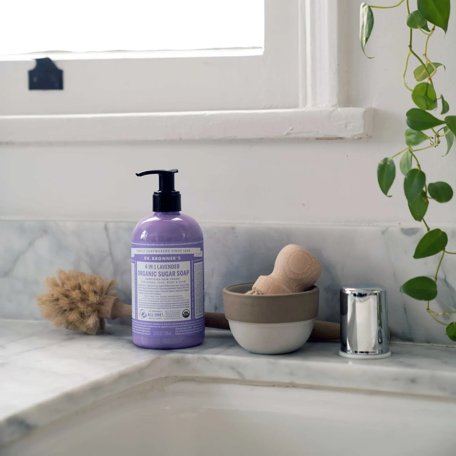 Dr. Bronner's Organic Sugar Lavender sæbe 12 oz mild
