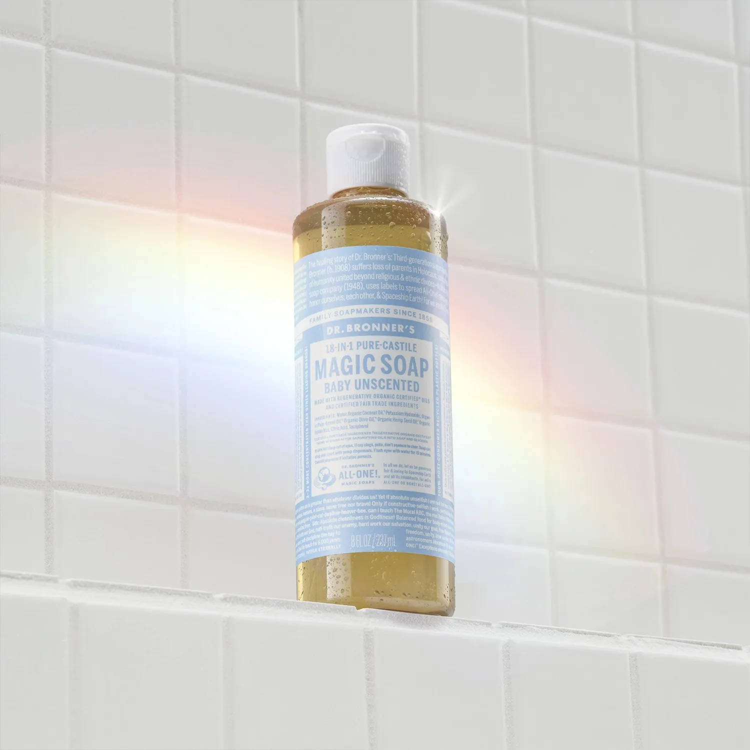 Dr. Bronner's Baby flydende sæbe uparfumeret mild