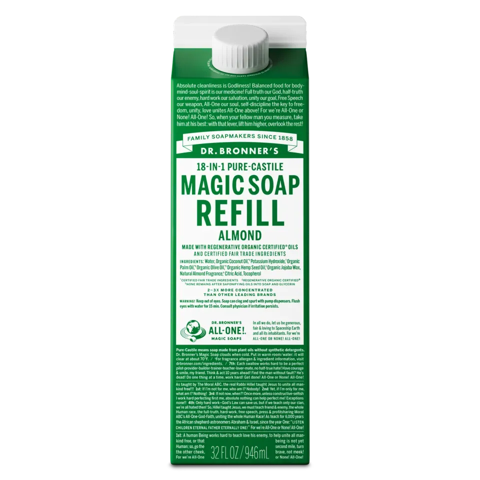 Dr. Bronner's Pure-Castile Magic Soap sæbe 32 oz mandel
