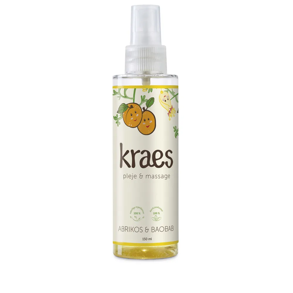 KRAES BabyBad Pleje Massage olie 150 ml mild