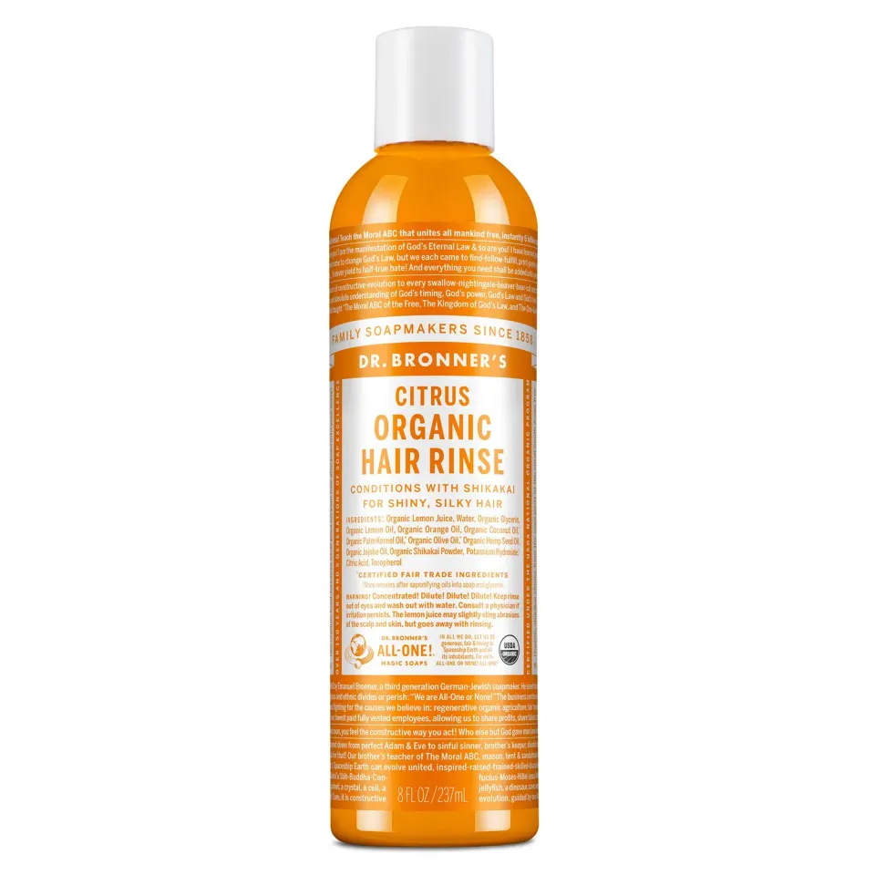 Dr. Bronner's Citrus hårskyl 8 oz med frisk duft