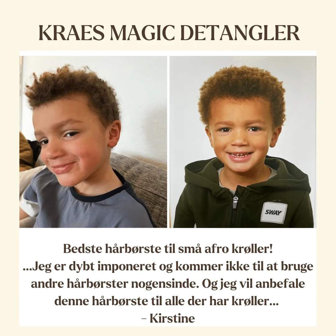 Kraes Magic Detangler hårbørste kaffegrums