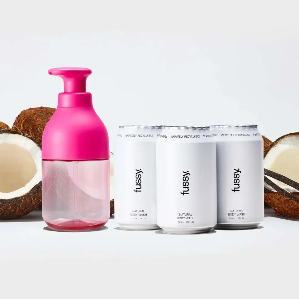 Fussy Coconut Milk shower gel startsæt kokos 3x320 ml
