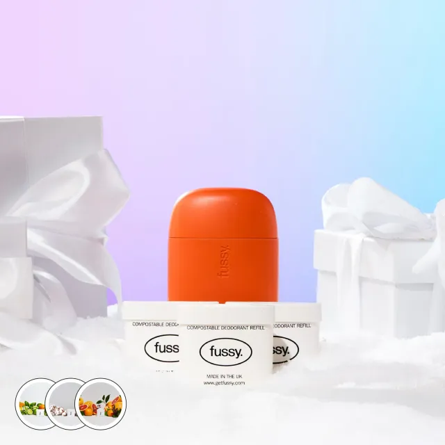 Fussy Burnt Orange deodorant startsæt 3 refills frisk duft