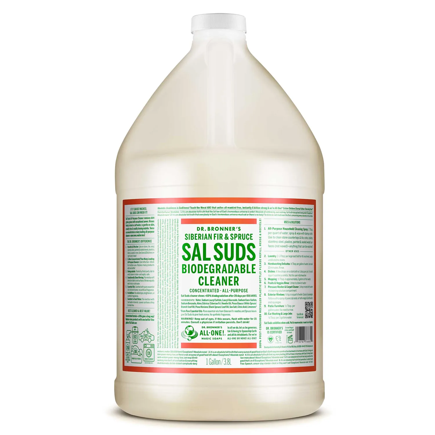 Dr. Bronner's Sal Suds rengøringsmiddel 16 oz gran