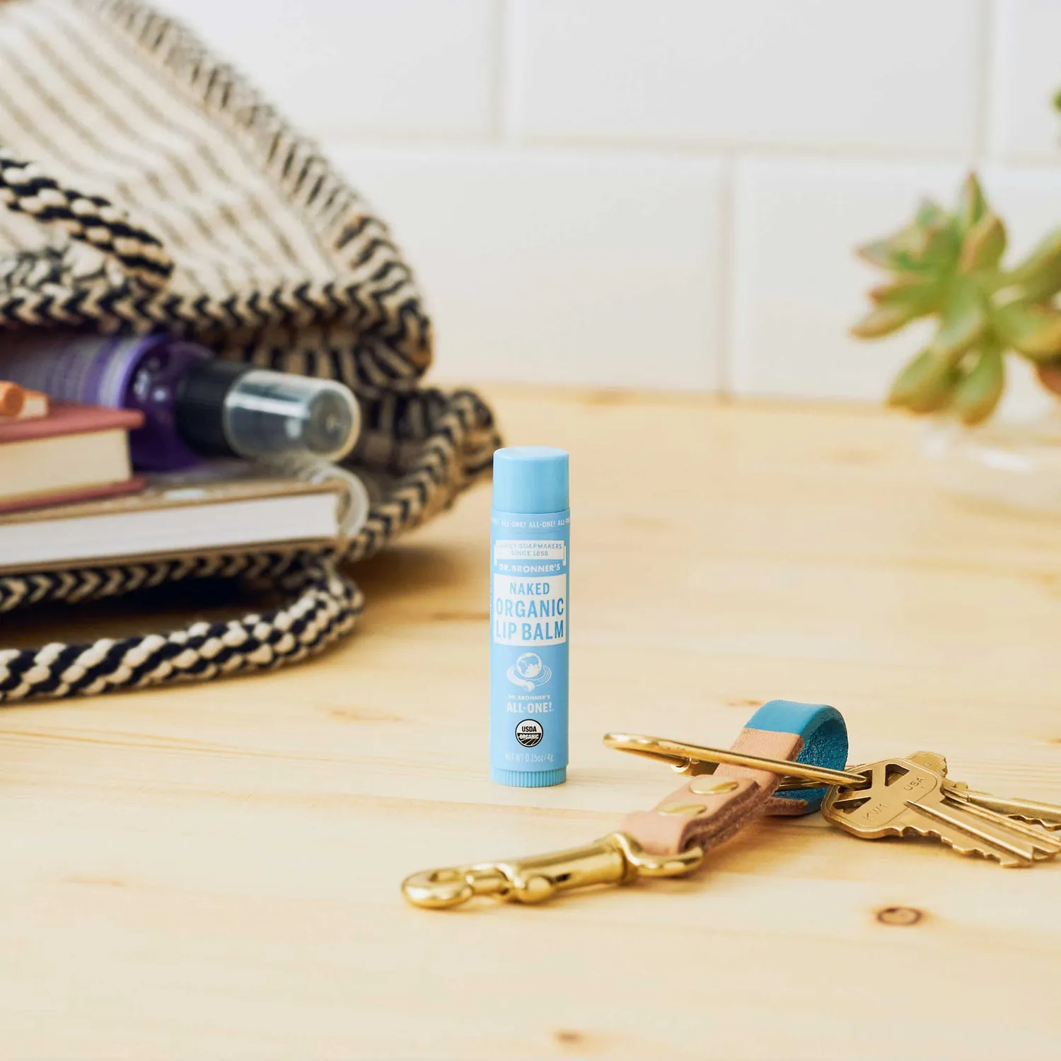 Dr. Bronner's Naked læbepomade 4 g uden duft