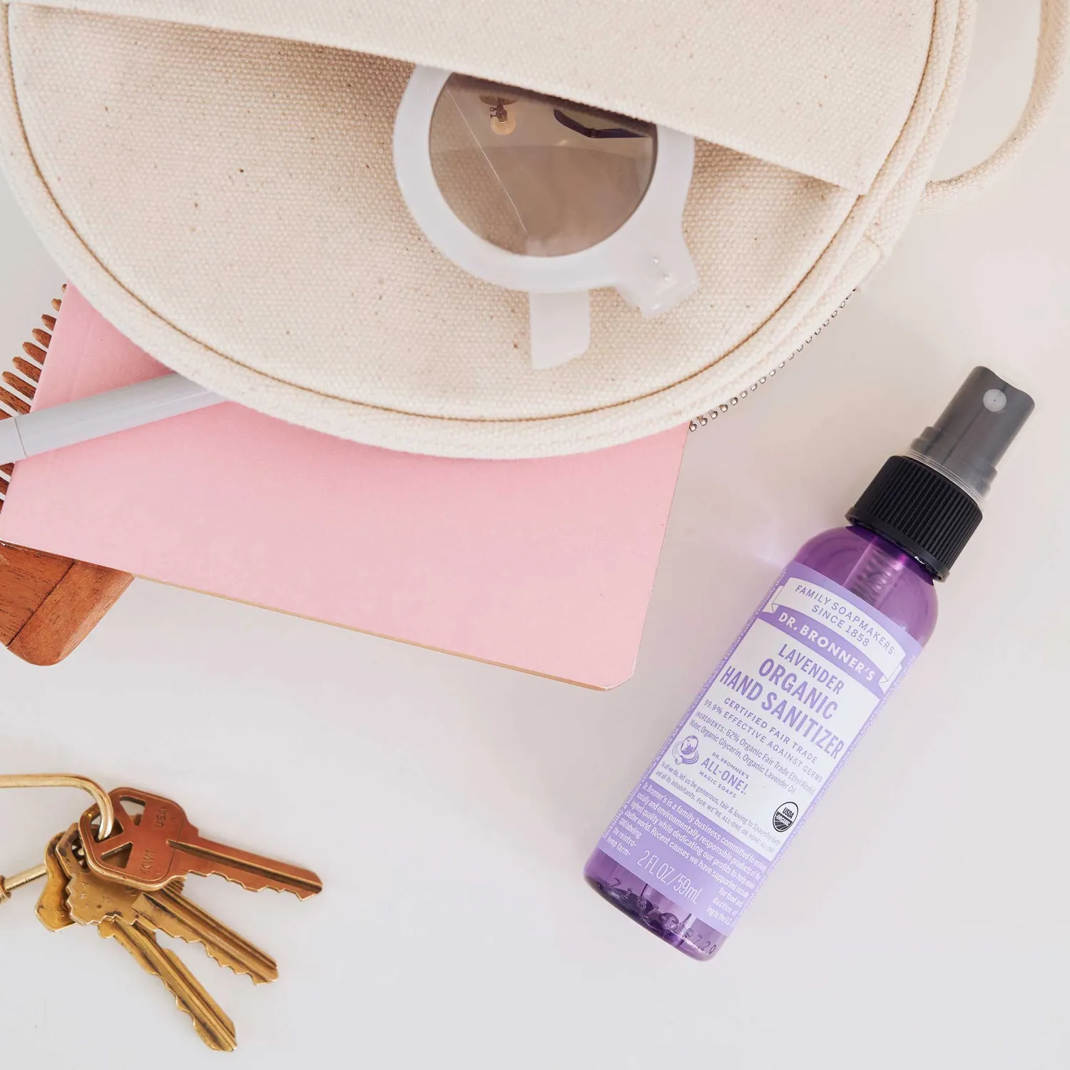 Dr. Bronner's Hand Sanitizer håndsprit 2-pak lavendel økologisk
