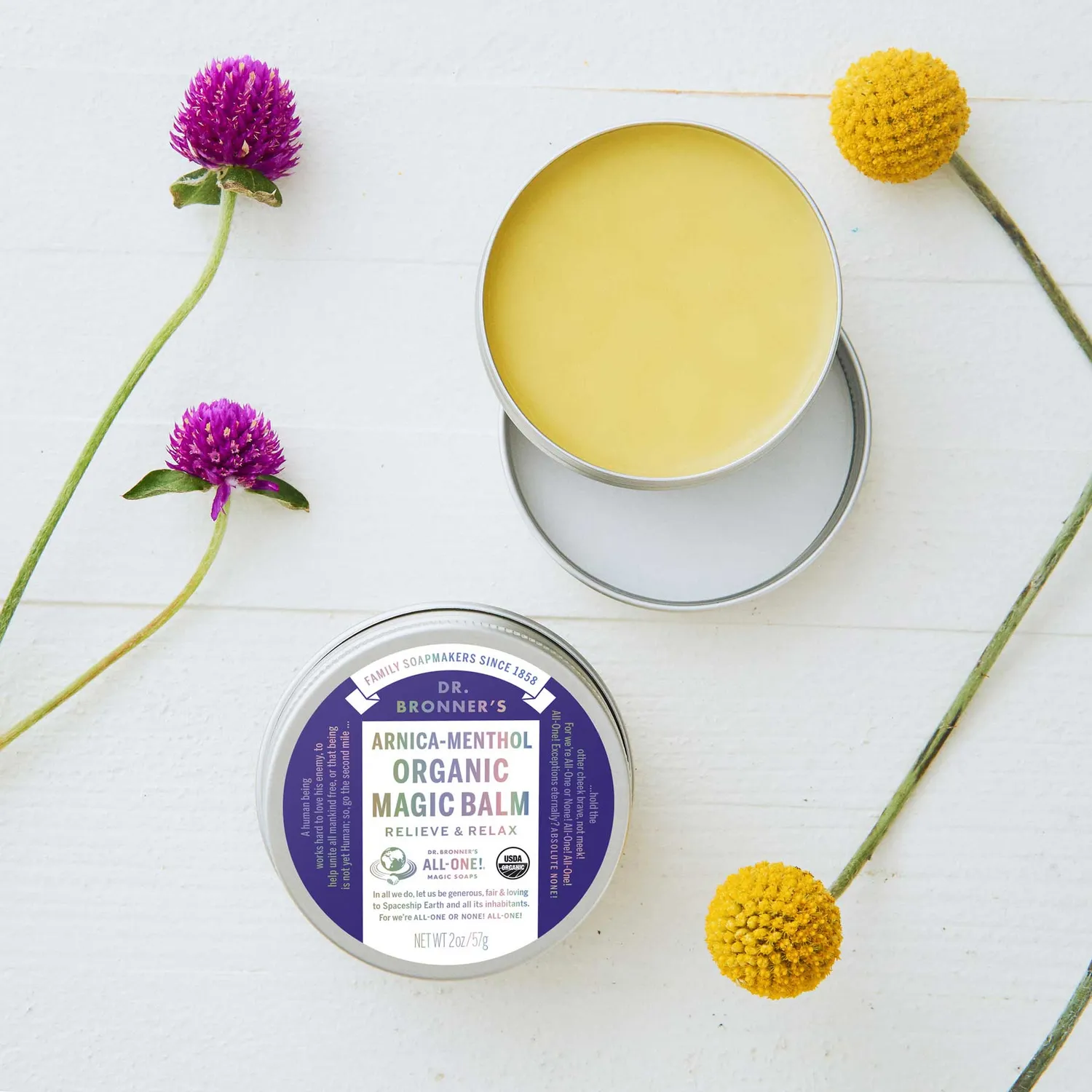 Dr. Bronner's Arnica-Menthol balm 2 oz muskel