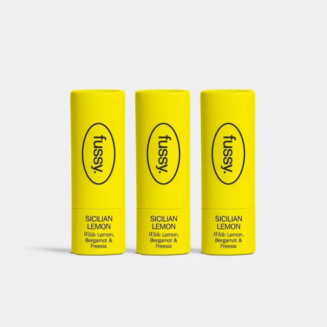 Fussy Sicilian Lemon deodorant mini 3x15g citrus