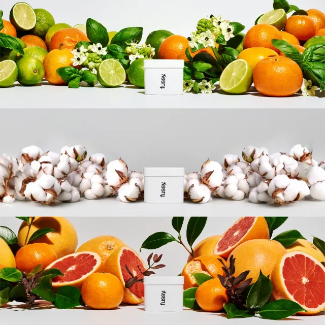 Fussy Citrus Fresh Refill Pack deodorant 3-pak frisk