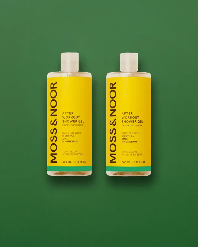 Moss Noor After Workout shower gel crispy cucumber 2x500 ml