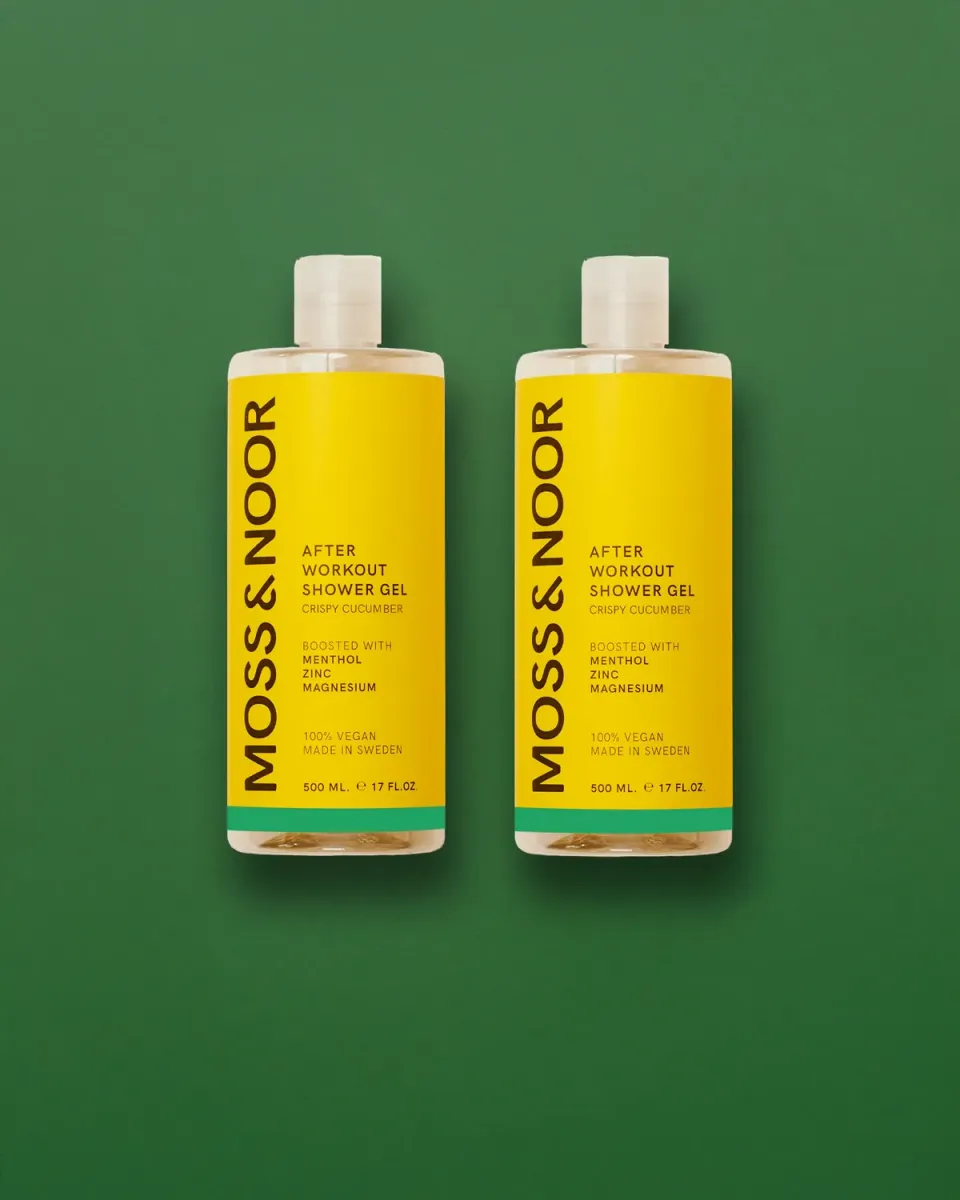 Moss Noor After Workout shower gel crispy cucumber 2x500 ml