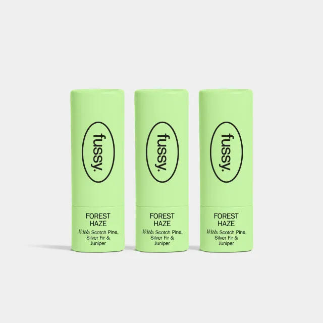 Fussy Forest Haze Mini Trio deodorant 3x15g træ